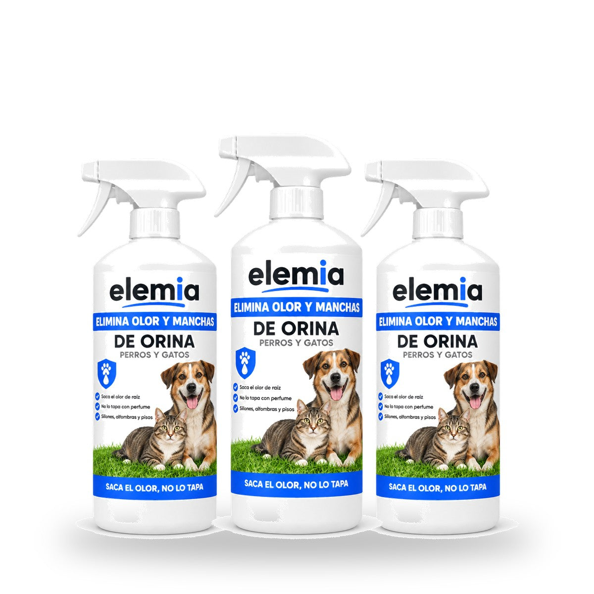 Elemia - Elimina olor y manchas de orina de perros y gatos 500 ml
